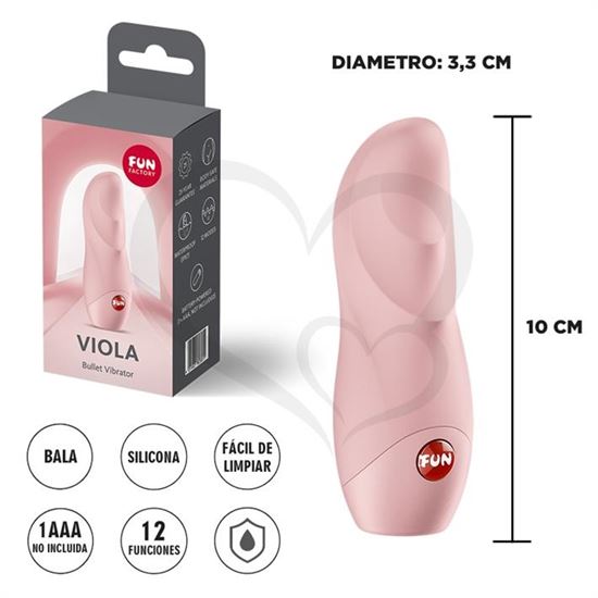 Viola bala vibradora para estimulacion clitorial